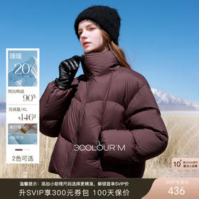 【高蓬高充绒】三彩2025冬季新款防水易打理羽绒服90白鸭绒M