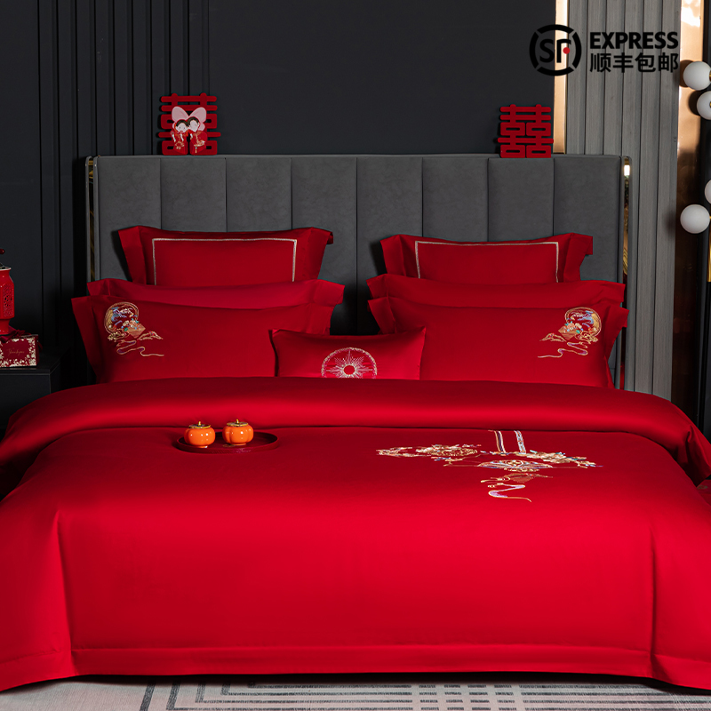 多喜爱 婚庆床上用品四件套 你是唯一/臻爱/鸿运当头/幸福绽放（红）/花开爱恋/为爱绽放/名门世家 cs