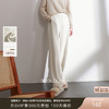 2025冬季新款雪尼尔休闲长裤高腰松紧直筒阔腿裤宽松简约M 商品缩略图0