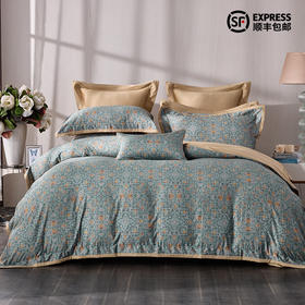 多喜爱 60S全棉缎纹四件套香影罗缎/月映兰亭/姑苏竹春/棕榈诗篇/月晓阑音/迷境绿意/竹影笙笙hl【新疆长绒棉】【柔软细腻】细腻柔滑 丝般光泽 多款可选