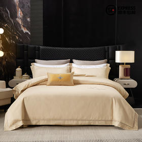 多喜爱 50S全棉色织银丝提花四件套 秋日麦田/暮云笺hl【50S银丝提花】 【全棉材质】【浮雕肌理】【精美刺绣】轻奢礼箱 柔润丝光 质感柔滑 莹亮光泽 花型立体