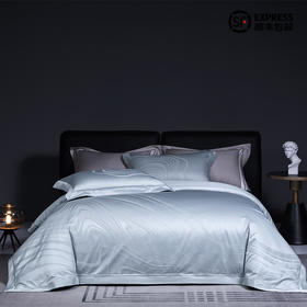 多喜爱 100S全棉色织提花四件套月之女王【100S长绒棉】【典雅刺绣】【礼箱包装】【色织提花】宽边工艺 轻奢品质 柔润丝光 阿克苏长绒棉