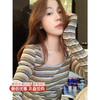 <曾小咸推荐>3.5现货秒杀 ！微信超特价！韩系复古条纹长袖t 日常109.99 立减50 秒杀59.99！！ 商品缩略图0