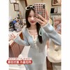 <曾小咸推荐>3.4现货秒杀 ！微信超特价！韩系V领针织连衣裙 日常199.99 立减100 秒杀99.99！！ 商品缩略图0