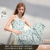 三彩2025夏季新款碎花连衣裙V领吊带裙收腰A字裙蛋糕长裙法式S 商品缩略图0