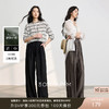 【醋酸休闲裤】三彩2026春季新款长裤宽松阔腿裤高腰垂感显瘦M 商品缩略图0