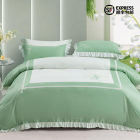 多喜爱 60S贡缎长绒棉清新花卉三/四件套 聆听幸福cs