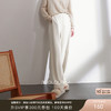 三彩2026春季新款雪尼尔休闲长裤高腰松紧直筒阔腿裤宽松简约M 商品缩略图0