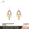 三彩2026新款手工流苏耳环波西米亚串珠水钻异域度假风耳钩氛围感 商品缩略图0