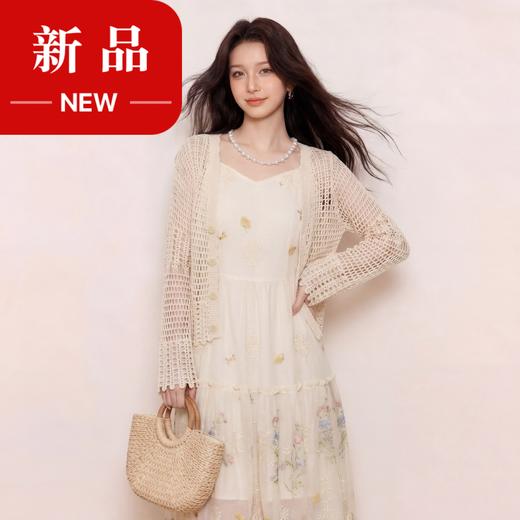 奢姿大码女装2026夏季减龄镂空设计V领针织衫胖妹妹时尚百搭上衣9962354663 商品图0