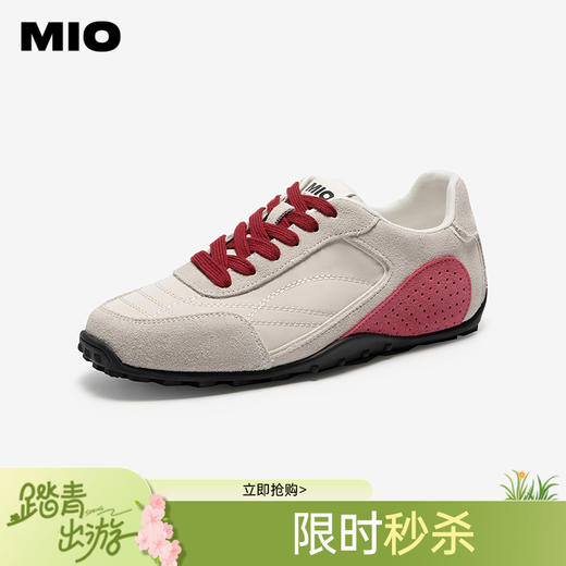 MIO米奥鹦鹉德训鞋老钱风复古阿甘鞋内增高4cm女鞋M254521020 商品图0