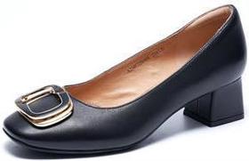 千百度新款时装单鞋A25487250