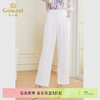 乔万尼女裤子夏薄款白色新款显瘦宽松小个子直筒裤DF2F428 商品缩略图0