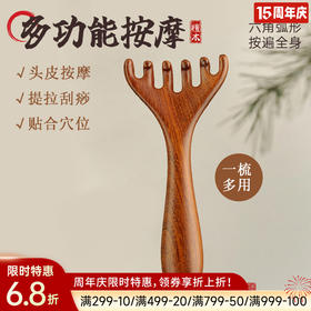 檀木经络按摩梳