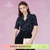 乔万尼短袖衬衫女新款夏季港风设计上衣EF2C349 商品缩略图0