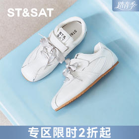 星期六粉色休闲透气软底芭蕾德训鞋SSD1112E7K