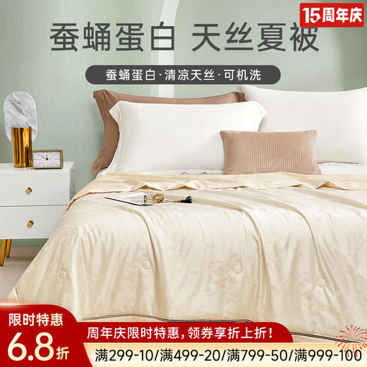 蚕蛹蛋白天丝夏被(金色) 商品图0