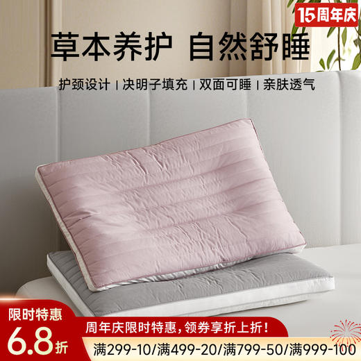 竹纤维决明子健康枕 商品图0