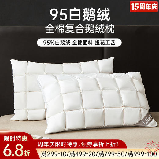 臻品复合鹅绒枕 商品图0
