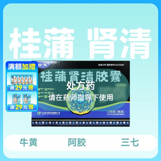 桂蒲肾清胶囊12粒*3板 商品图0