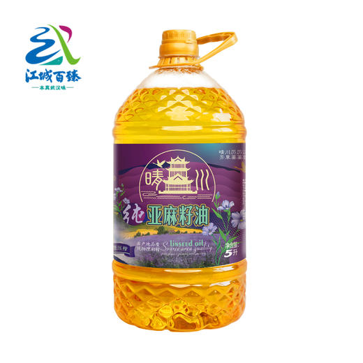 【武汉-汉阳】江城百臻福达坊纯亚麻籽油5L 商品图0