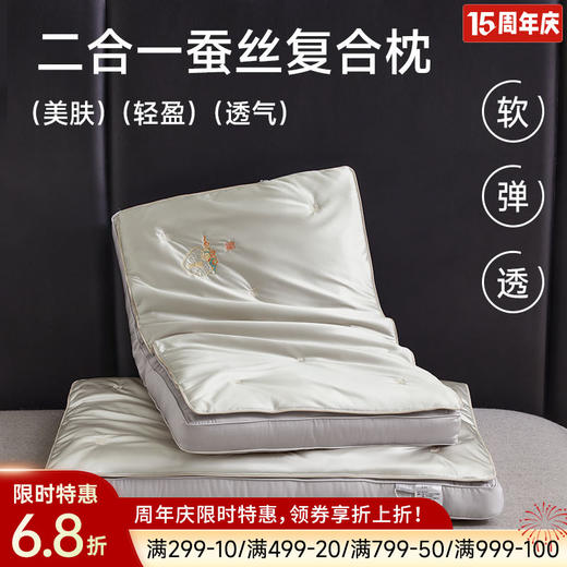 健康安睡蚕丝枕 商品图0