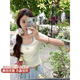 【99元任选2件】微信打折价！2色短款修身显瘦撞色边短袖