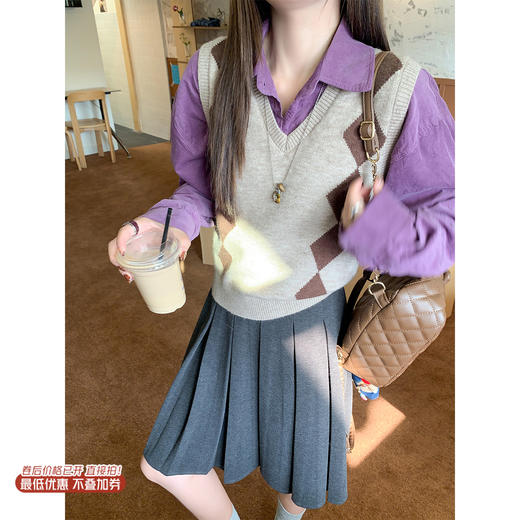 【110元任选2件】现货！针织马甲 商品图0