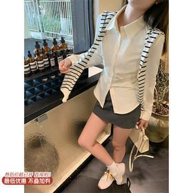 【129元任选2件】现货！2色百搭通勤修身显瘦短款衬衫