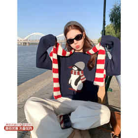 <曾小咸推荐> 现货秒杀！微信超特价！圆领套头毛衣女针织衫 日常179.99 立减90 秒杀89.99！