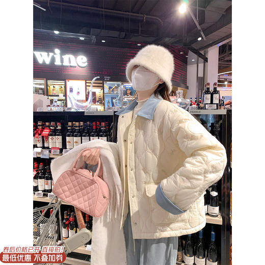 <曾小咸推荐>现货秒杀 ！微信超特价！韩系菱格撞色外套 日常299.99 立减160 秒杀139.99！！ 休闲裤 秒杀79.99！！ 商品图0