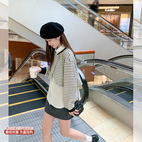 <曾小咸推荐>现货秒杀 ！微信超特价！条纹上衣+无袖衬衫2件套 日常169.99 立减80 秒杀89.99！！