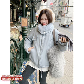 <曾小咸推荐>现货秒杀 ！微信超特价！毛领PU皮保暖羽绒服 日常729.99 立减370 秒杀359.99！！