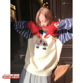 <曾小咸推荐>现货秒杀 ！微信超特价！韩系拼接条纹毛衣 日常189.99 立减100 秒杀89.99！！