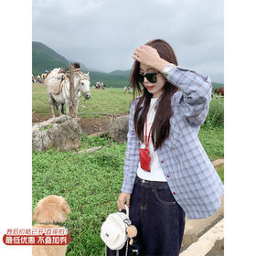 【149元任选2件】现货！复古格纹拼色格子衬衫防晒外套