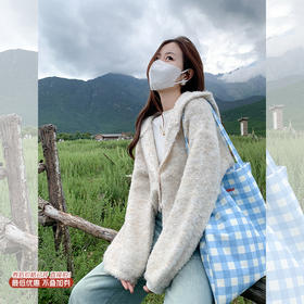 <曾小咸推荐>现货秒杀 ！微信超特价！2色连帽毛织外套 日常199.99 立减100 秒杀99.99！！