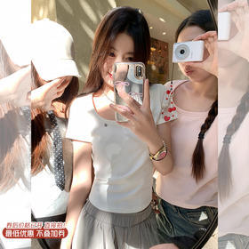 <曾小咸推荐>现货秒杀！最后一波 ！抢到赚到！3色针织修身短袖 日常89.99 立减50 秒杀39.99！