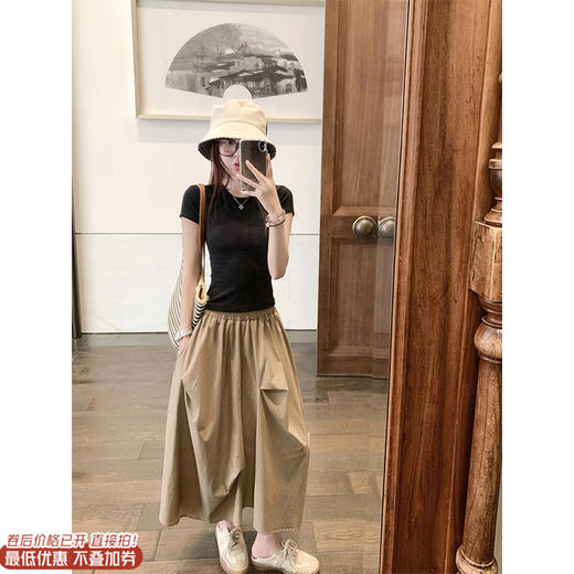 【149元任选2件】最后一波现货！不规则褶皱半身裙a字伞裙 商品图0