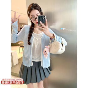 <曾小咸推荐>现货秒杀 ！微信超特价！最后一波现货！系带假两件针织开衫 日常149.99 立减70 秒杀79.99！！