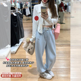 <曾小咸推荐>现货秒杀 ！微信超特价！ 2色腰头撞色束脚休闲裤 日常169.99 立减90 秒杀79.99！！