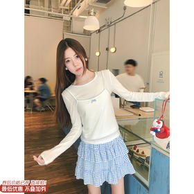 【129元任选2件】现货！芭蕾风真两件镂空修身针织T恤