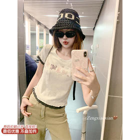 <曾小咸推荐>现货秒杀！最后一波 ！抢到赚到！韩系小狗印花蝴蝶结短袖 日常119.99 立减60 秒杀59.99！