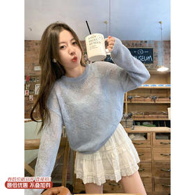 <曾小咸推荐>4.2现货秒杀 ！微信超特价！韩系镂空针织衫 日常159.99 立减80 秒杀79.99！！