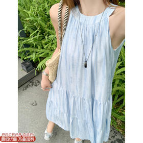 【折后再享2件88折】现货秒杀！微信打折价！挂脖连衣裙法式气质 日常219.99 立减90 秒杀129.99！