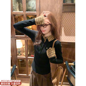 <曾小咸推荐>现货秒杀 ！微信超特价！格子假两件polo领长袖 日常139.99 立减60 秒杀79.99！！