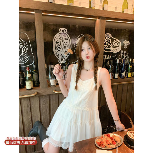 【169元任选2件】现货！拼接网纱连衣裙 商品图0