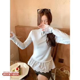 <曾小咸推荐>现货秒杀 ！微信超特价！韩系蕾丝打底t恤 日常129.99 立减60 秒杀69.99！！