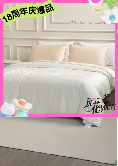 【堂皇】堂皇好梦连连桑蚕丝春秋被-白色 商品图0