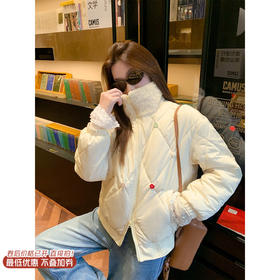 <曾小咸推荐>现货秒杀 ！微信超特价！韩系立领菱格棉衣外套 日常279.99 立减150 秒杀129.99！！