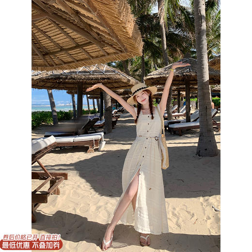 【折后再享2件88折】现货秒杀！微信打折价！度假风蕾丝裙摆连衣裙 日常289.99/件 立减100 秒杀189.99/件！！ 商品图0